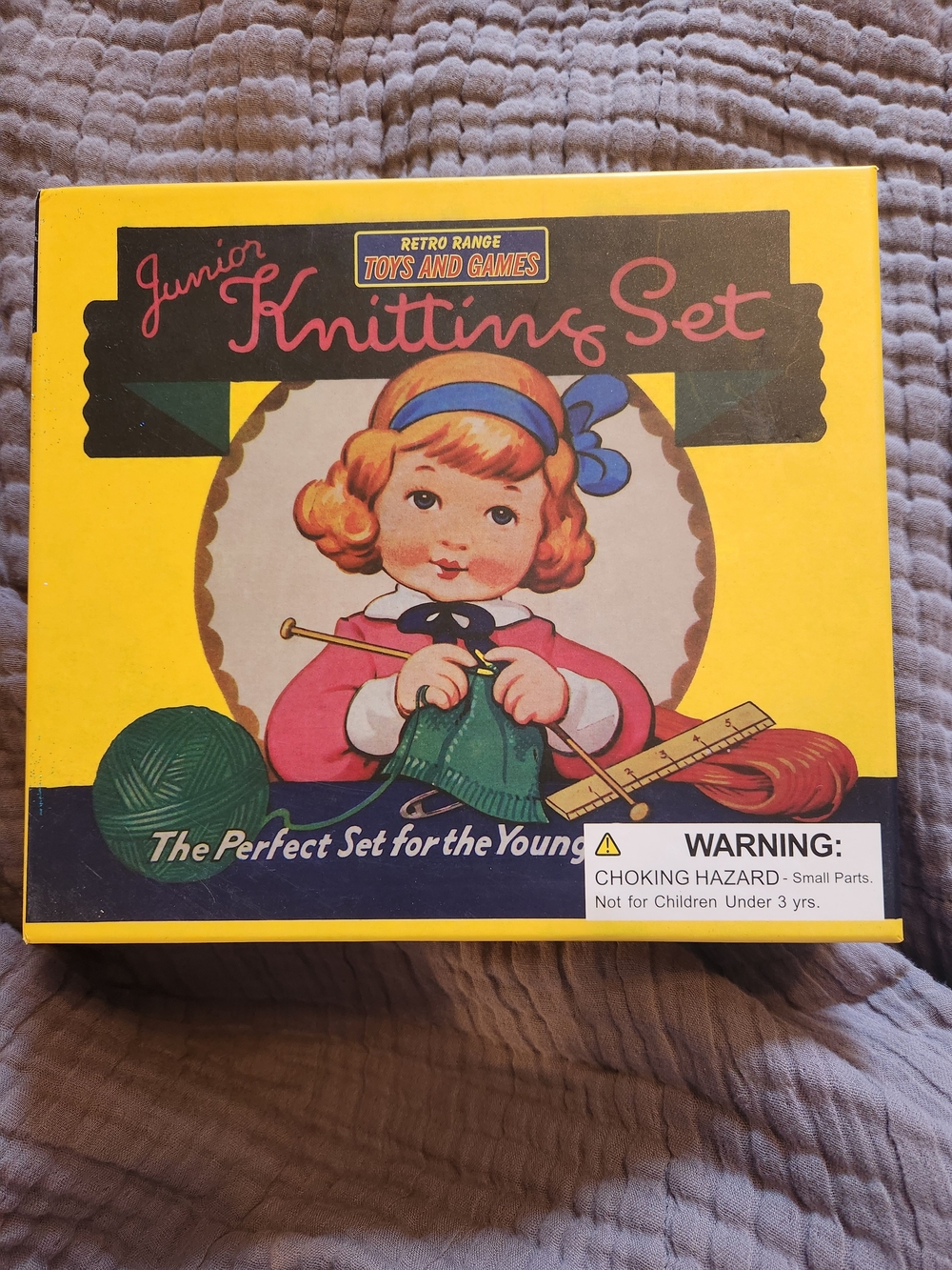 Junior Knitting Set - Yellow Retro Kids Toys